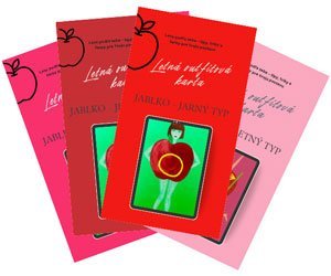 Karty letný outfit jablko jarný typ, letný typ, zimný typ, jesenný typ